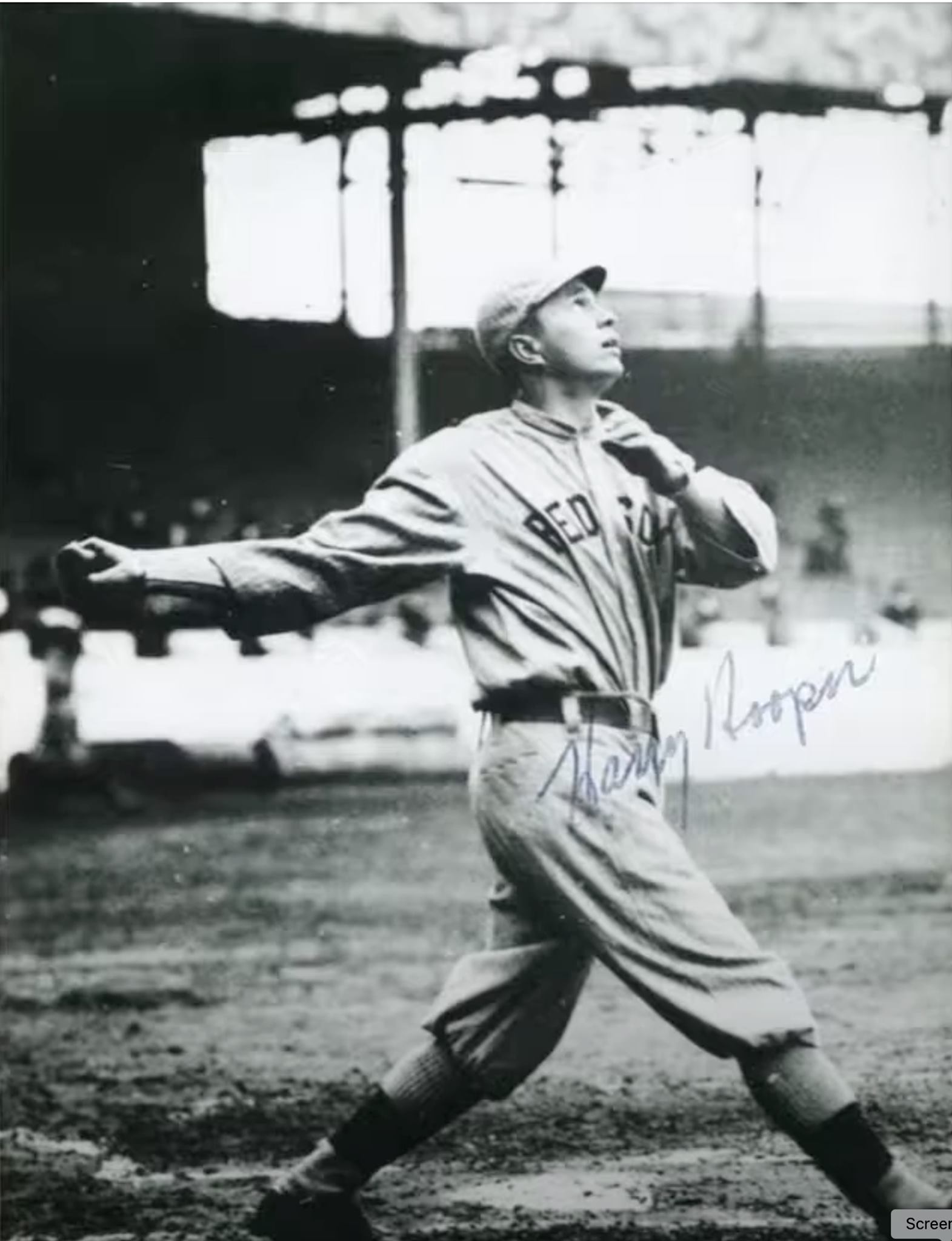 Hooper Signed Baseball Photo