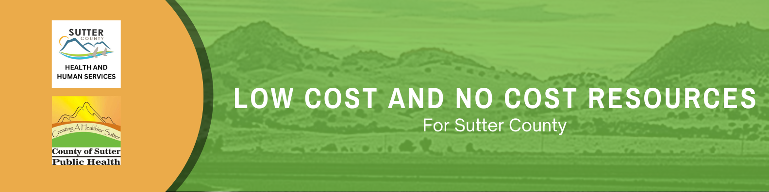 Low Cost and No Cost Resources For Sutter County